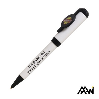 Jumbo VividPrint™ Billboard Twist White Pen - Colored Accent