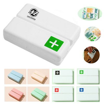 7-Day Weekly Pill Box Container 7 Compartments Medicine Organizer Dispenser