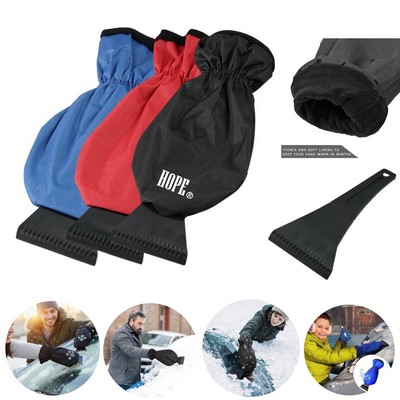 Ice Scraper With Warm Glove