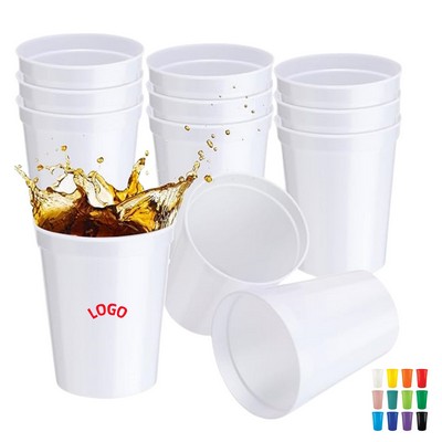 16oz Stadium Plastic Cup Reusable Party Drink Tumbler