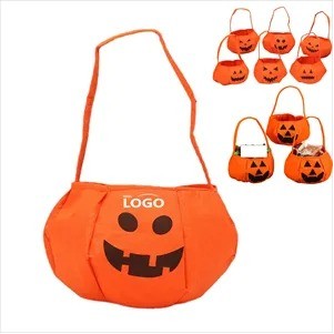 Halloween Non-Woven Pumpkin Shaped Treat Bag(Ocean)