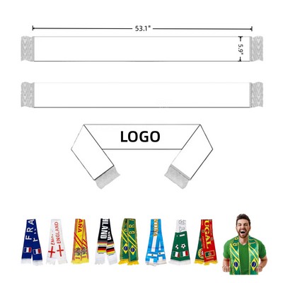 Custom Polyester Satin Cheering Banner Scarf