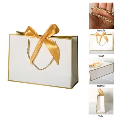Mini Paper Gift Bag With Ribbon