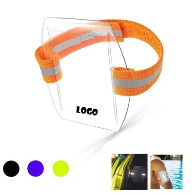 Reflective Armband ID Badge Holder
