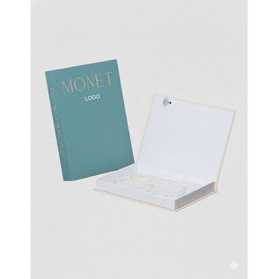 Linen Magnetic Faux Book Storage Box Decorative Display Photography Prop 2pcs Set