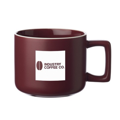 14 oz. Milano Matte Ceramic Mug (2 Color Imprint)