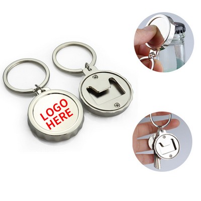 Aluminum Bottle Cap Keyring Opener