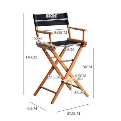 Portable solid wood folding chair