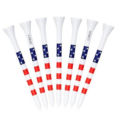 Personalized Logo Bamboo Wood Golf Tee, 3 1/4"