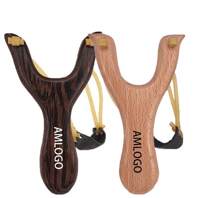 Wooden Slingshot Shooting Target Aiming Toy