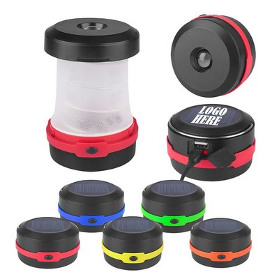Collapsible Solar Powered LED Camping Lantern