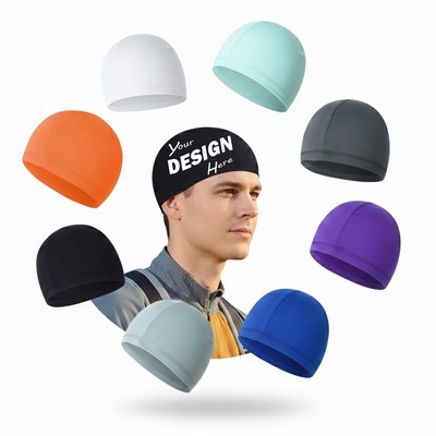Breathable Ice Silk Cooling Skull Cap UV Protection Helmet Liner
