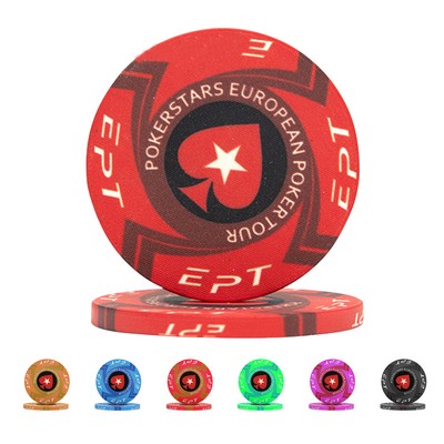 Custom Ceramic Poker Chip - 39 MM