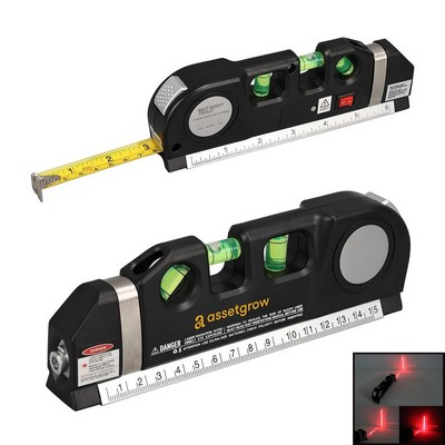 Multifunction 4-in-1 Laser Measure Tool with Tape
