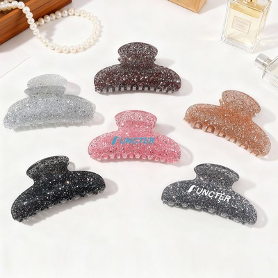 3.5" L Glittery Hair Clip Hair French Barrette