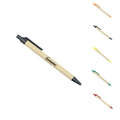 Eco-Friendly Kraft Paper Barrel Writing Pen