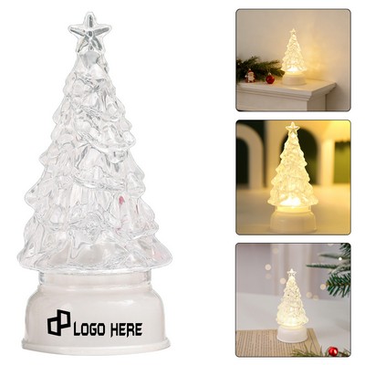 Transparent Christmas Tree Night Light