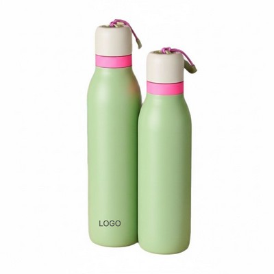 Modern Stainless Steel Vacuum Flask Sleek Minimalist Sports Water Bottle Insulated Outdoor Travel