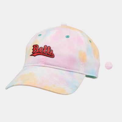 Relaxed Unstructured Tie Dye Twill Cap