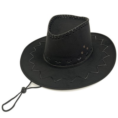 Windproof Cord Western Cowboy Outdoor Hat