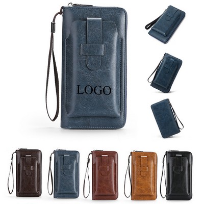Men's Business Zipper Wallet
