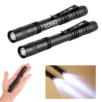 5.2" Compact Flashlights With Clip For Tight Spaces