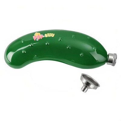 5oz Cucumber Shaped Hip Flask