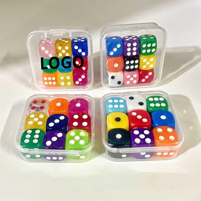 9pc Dice Set W/ Clear Storage Box