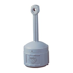 Gray Smokers Cease-Fire Cigarette Butt Receptacle
