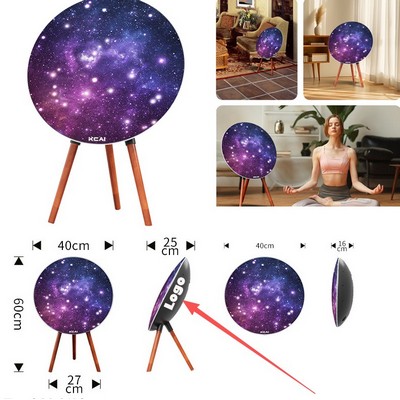 High Power Ufo Bluetooth Speaker With Wooden Stand