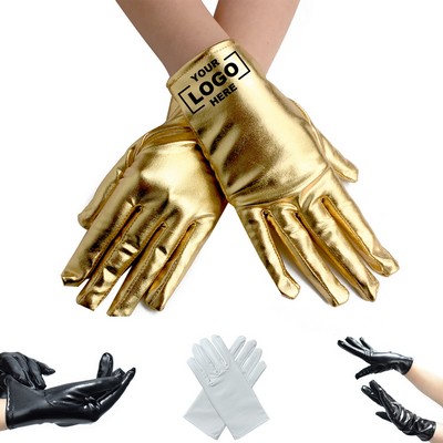 Women Short Bridal Wedding Cosplay Opera Party Satin Gloves Elegant Accessories