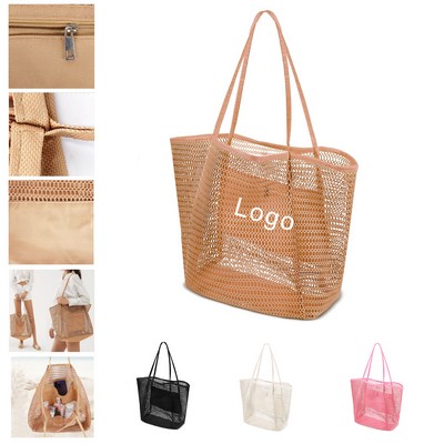 Women Mesh Tote Handbag