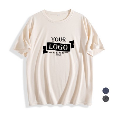 Plus-Size 7.3 oz Women's Colored Cotton Blend T-shirt