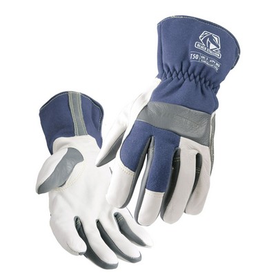 Black Stallion T50 GRAIN KIDSKIN AND FR SNUG FIT COTTON MULTI-FEATURE TIG WELDING GLOVES