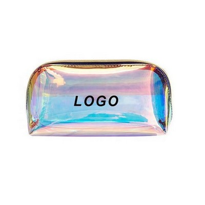Clear Holographic Makeup Bag