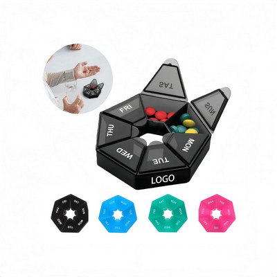 7 Day Portable Pill Box Medicine Case