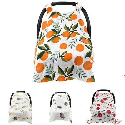 Breathable Cotton Car Seat Cover: Sun, Wind & Privacy Protector