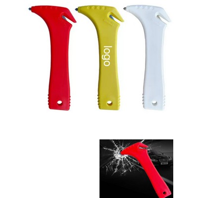 2-in-1 Car Safety Hammer Emergency Window Breaker Seatbelt Cutter