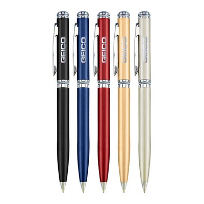 Union Printed - Solid Brass Twist Metal Pen