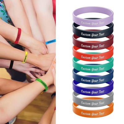 Custom Printed Debossed Silicone Wristband