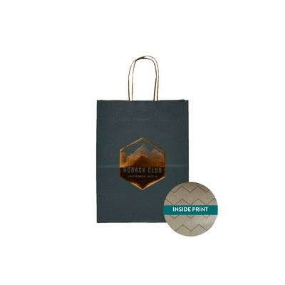 Medium Mountain Vibes Collection Paper Shopping Bag (8"x4.75"x10.5")