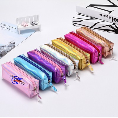 Holographic Iridescent Cosmetic Pouch