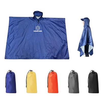 Portable Raincoat With Pouch