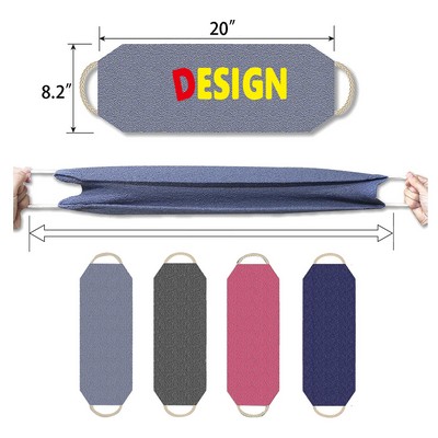 Towel Exfoliating Back Scrubber with Handles