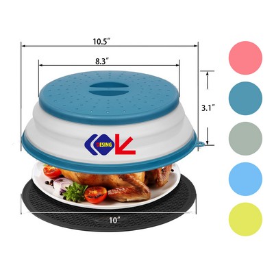 Collapsible Microwave Splatter Cover Mat