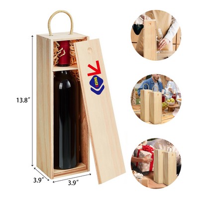 Wooden Wine Boxes with Handle