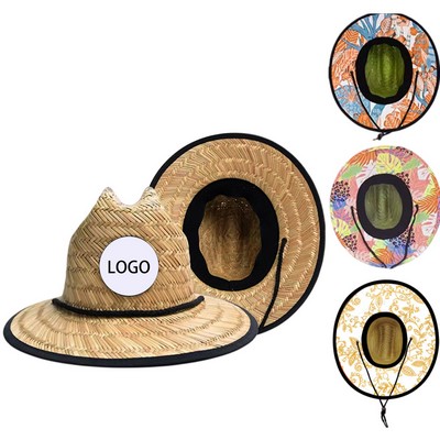 Wide Brim Straw Sun Hat