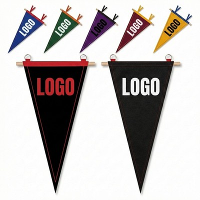 Customizable Felt Triangle Banner for Indoor Wall & Ceiling Decor