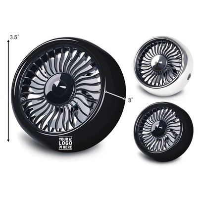 Mini Fan for Car Air Vent Mount