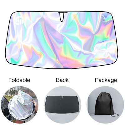 Foldable Laser Sunshade for Car Windshields